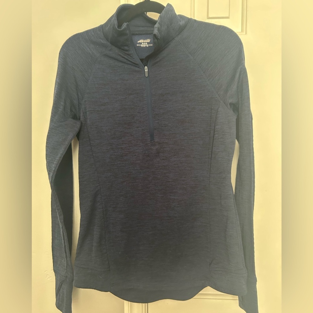 Avia Dark Blue Quarter-Zip Top